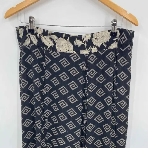 Vintage Marsha Brander for Componix Southwest Blazer Skirt Set sz 6 Acrylic Wool Black