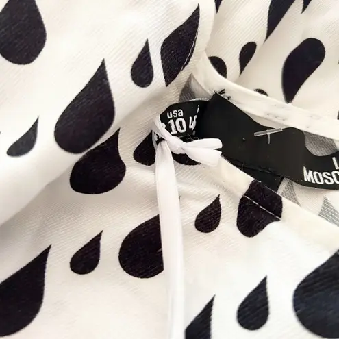 Love moschino  Raindrop Print Dress Sz.10 NWT