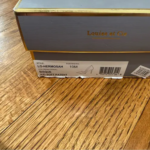 Louise et Cie Hermosah Patent Pointed Toe Pumps Bisque Nude Womens Size 10