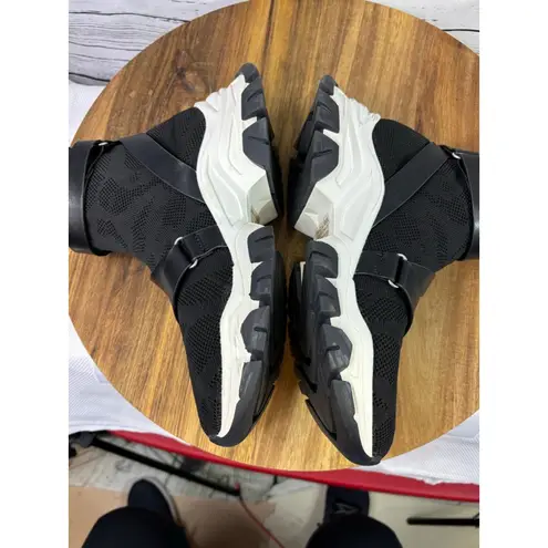 Women's JLO Black & White Sock Chunky Sneakers Size 9