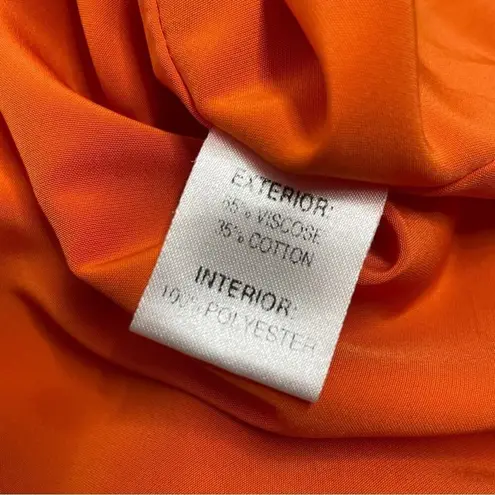 Judith March Orange Braided Yarn Boho Top Size Large Festival Coachella Summer