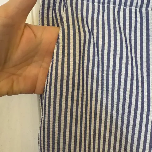 Orvis Blue White Striped Seersucker Capri Pants Small – Coastal Preppy Style