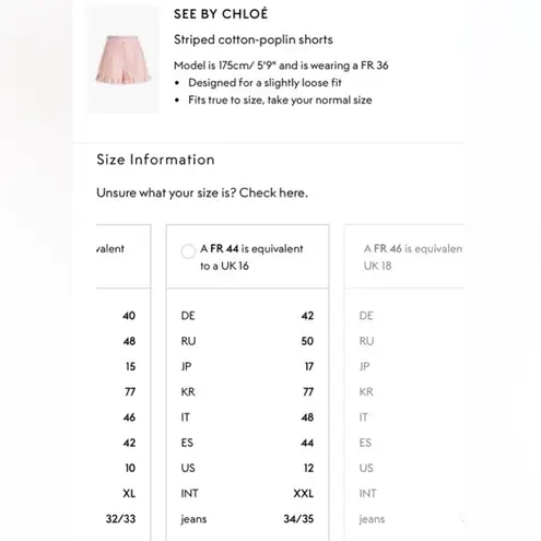 See By Chloe SEE BY CHLOÉ Neo Janis Striped Cotton Poplin Frill Shorts Red Multicolored