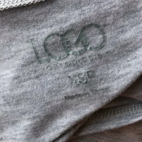 LOGO By Lori Goldstein LOGO Lori Goldstein Womens Tank Top Size XSP XS Petite Heather Gray Extra Small