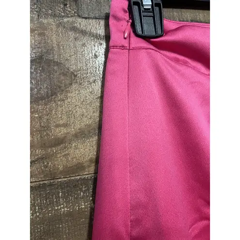 EXPRESS  X LadyGang Skirt Womens‎ Medium Pink Midi Satin Party Dressy Slit Event