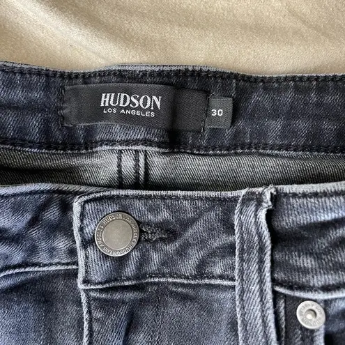 Hudson Jeans  Holly‎ High-Rise Flare Black Noir Denim