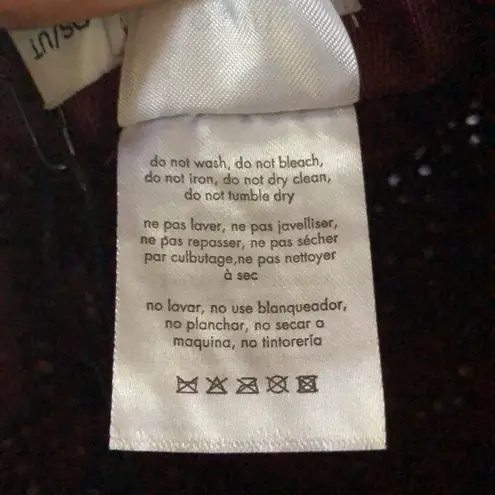 ONIA NWT Raffia Boat Hat Straw Rope Drawstring Tie Under Chin Paprika Purple Red