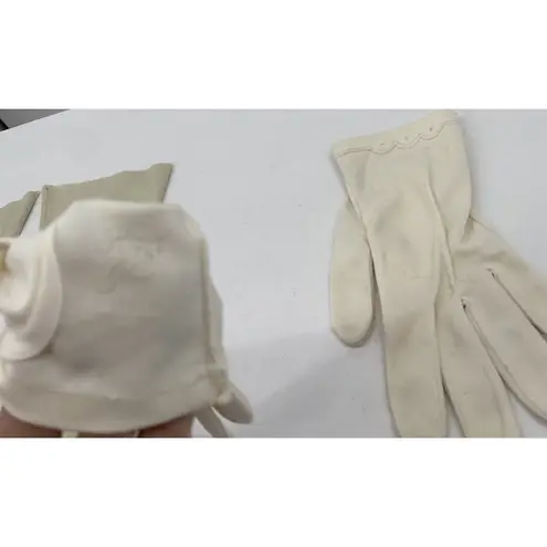 Lot Of 2 VTG Cotton Women's Fashion Gloves Kay Hansen Washable Long Short