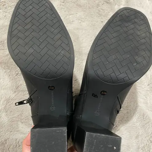 Giani Bernini Women Trumann Black Memory Foam Block Heel Dress Booties Size 8.5