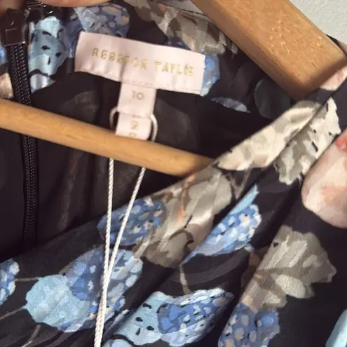 Rebecca Taylor NEW silk blend Mixed-Print Floral Maxi Dress 10