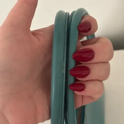 Salvatore Ferragamo Turquoise Teal Vintage Italian Leather Shoulder Bag