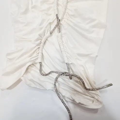 Michael Costello x REVOLVE Cassandra Midi Dress in Ivory Small