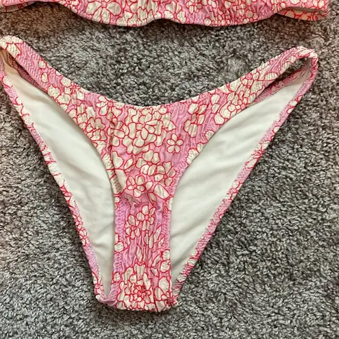 Triangl Bikini Inesa Pink Punch top and bottom set size xs