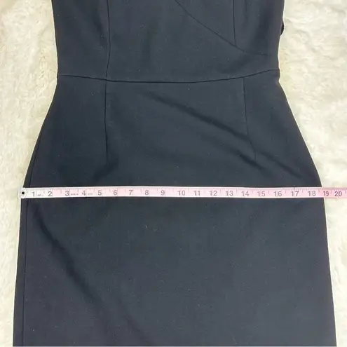 Hugo Boss Boss Asymmetrical Shoulder Little Black Knee Length Dress, 6