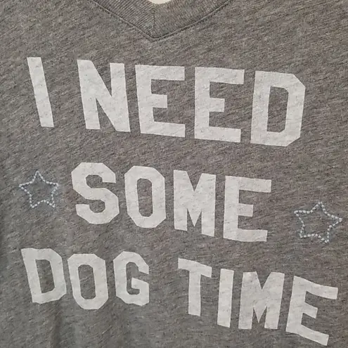 P.J. Salvage ππ Dog Time V-Neck Pajama T-Shirt M