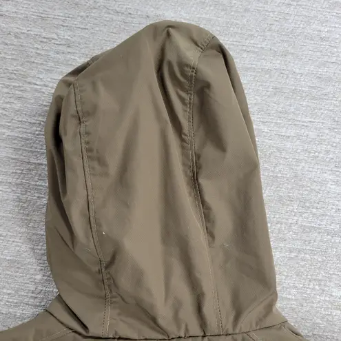 Mountain Hardwear Women’s XS Rain Jacket Hooded Olive Green Vented Parka