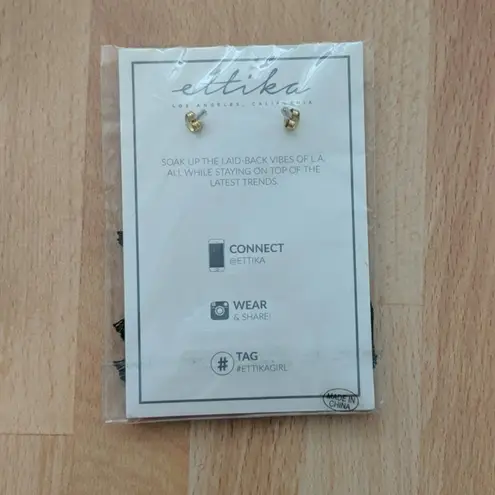 Ettika Day Dreamer Tassel Earrings in Black and Gold - Sz O/S - NIP