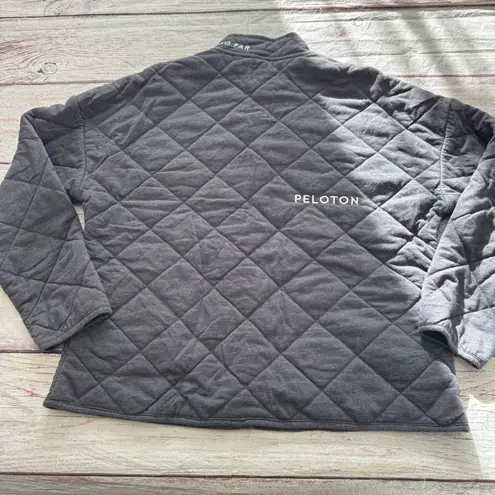 Peloton Together We Go Far Quilted Button Jacket Grey Size Medium