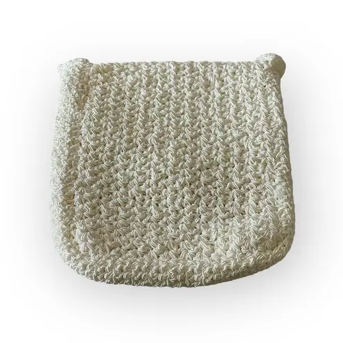 Handmade new Suzanne Original ✽ Hand Crochet Crossbody Messenger Mini Bag ✽ Pearl White ✽