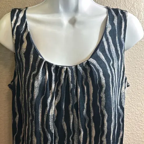 Chico's #270 Chico’s, zebra printed fancy tank size medium (1)