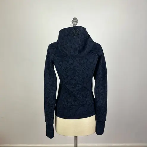 Lululemon Scuba Hoodie II in Biggie Prism Petal Inkwell Blue Size 6