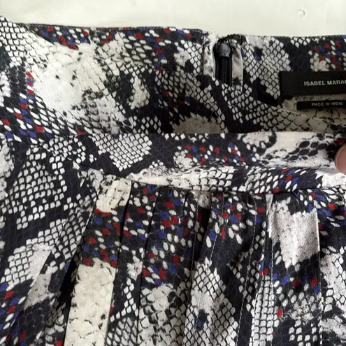 Isabel Marant Like New Silk Snakeskin Print Skirt Size XS