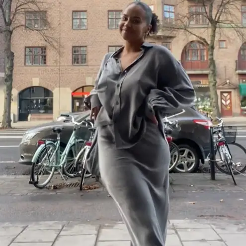 Djerf Avenue On The Go Blouse Storm