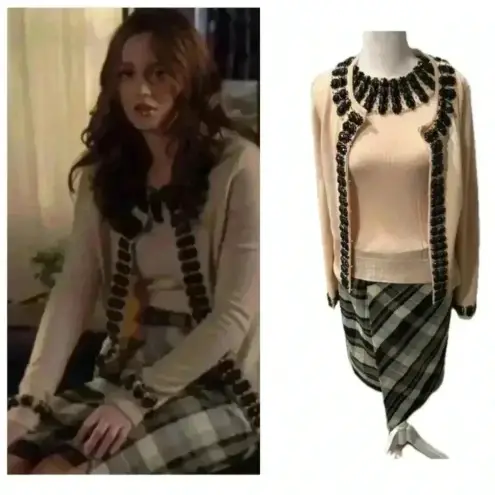 ZARA ASO Blair Waldorf Gossip Girl  Plaid Skirt Very Rare