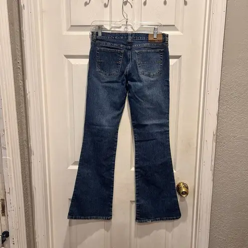 GLO Pants VTG Y2K 90’s Womens 5 Blue Denim Jeans Flare Leg Cotton Blend Size undefined