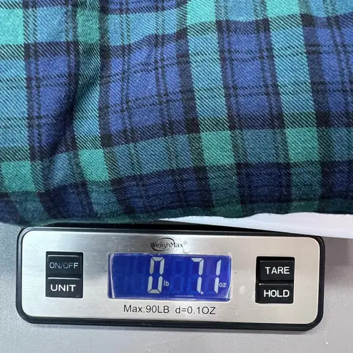 Woman Within Plaid Top Womens 1X Relaxed Mature Long Sleeve Casual Farm Western