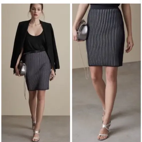 Reiss “Isabella” Ribbed Knit Pencil Skirt