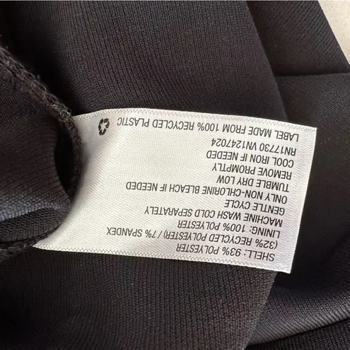 Sergio Hudson X Target Dress Black Strong Shoulder Long Sleeve Midi Plus Size 2X