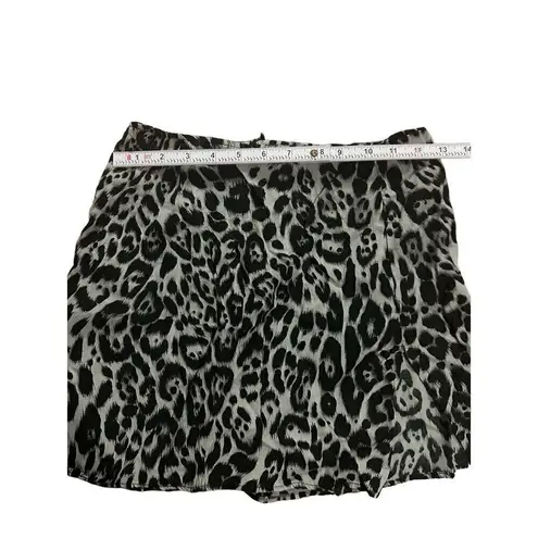 Motel Sheny Skirt Gray Leopard NWOT XS