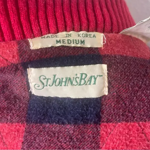 Vintage Red Corduroy Red Vest Medium Unisex Utility Warm flannel lining