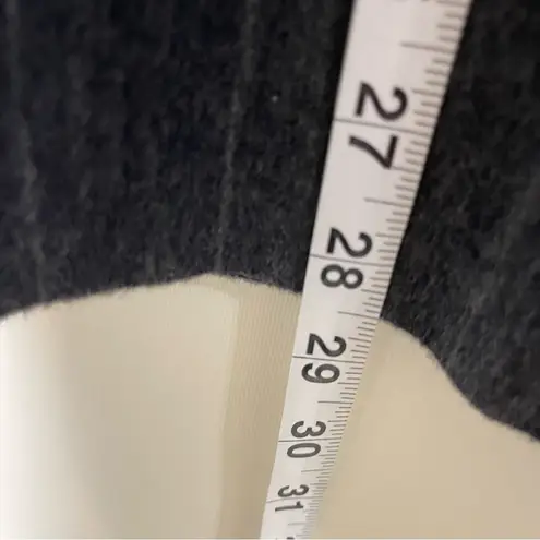 Max Mara grey striped wool angora high waist tailored dress pants sz 2