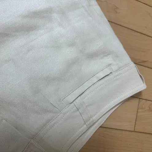 Anthropologie MAEVE Linen Blend Shorts Cream Size 29