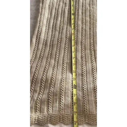 Vintage Cotton Forever Women's Sz Large Khaki Light Brown Long Sleeve Sweater Tan