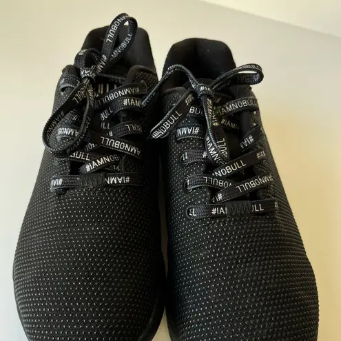 Nobull  Outwork Workout Trainers Sneakers All Black Logo Laces Size Women’s 8.5