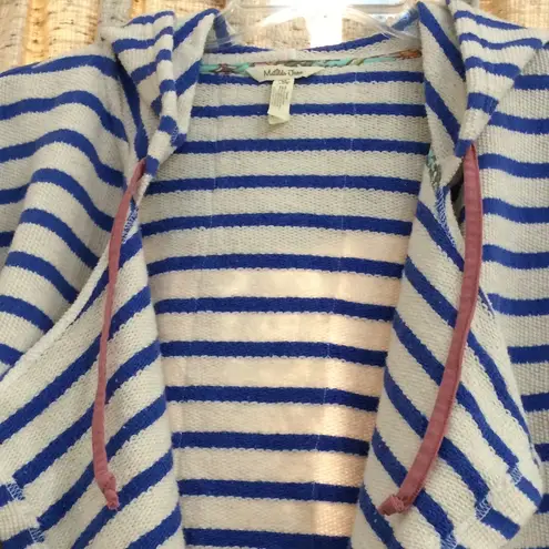 Matilda Jane Blue Stripe Midway Hooded Cardigan