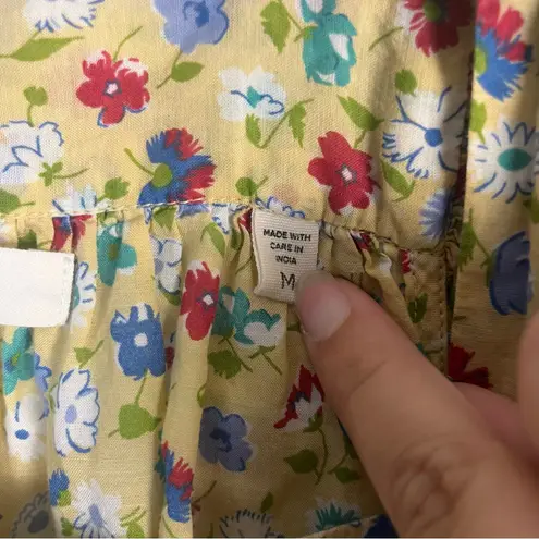 Doen Adeline top in Tasha garden print size medium Yellow