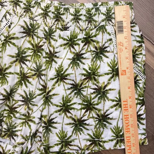 Briggs New York BRIGGS Women’s Palm Tree Tropical Island Linen Blend Shorts Size Medium - Image 12