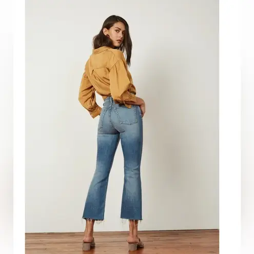 Boyish JEANS The Brady high-rise raw hem crop jeans mercy island size 32 NWT