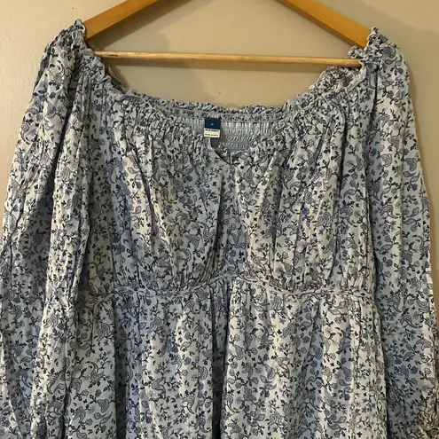 Old Navy Floral Puff Long Sleeve Sun Dress Size XL