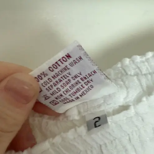 Oh My Gauze Women’s 2 White Tie Up LagenLook Minimalist Artsy Pants Art to Wear Size L