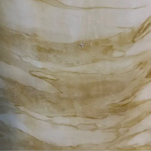 Tempo Paris Silk Blend Tie-Dye Top Size S Sequin Trim Boho Artsy Loose Beachy