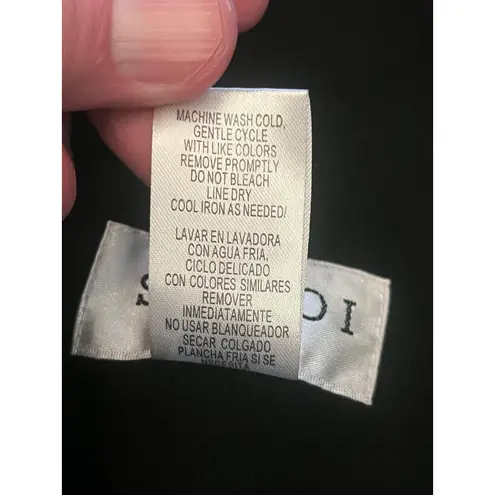 Studio I Petite Jacket Womens 12P Black Leopard Open Front Short Sleeve Blazer