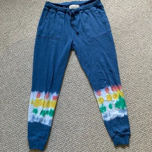 Vintage Havana blue & tie dye joggers - M