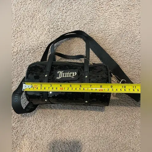 Juicy Couture  Queen of Everything Sequin Trending Y2k Mini Barrel Crossbody Bag