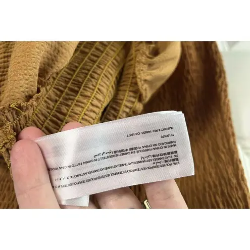 C/MEO COLLECTIVE Expired Sleeveless Smocked Stretch Ruffle Mini Dress Small