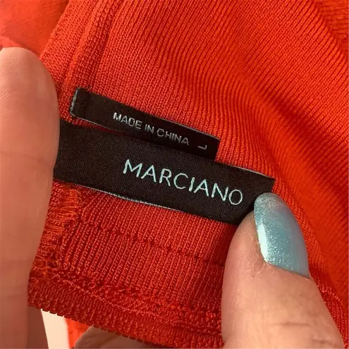 Marciano Women's Red Sleeveless Bandage Dress Size 10